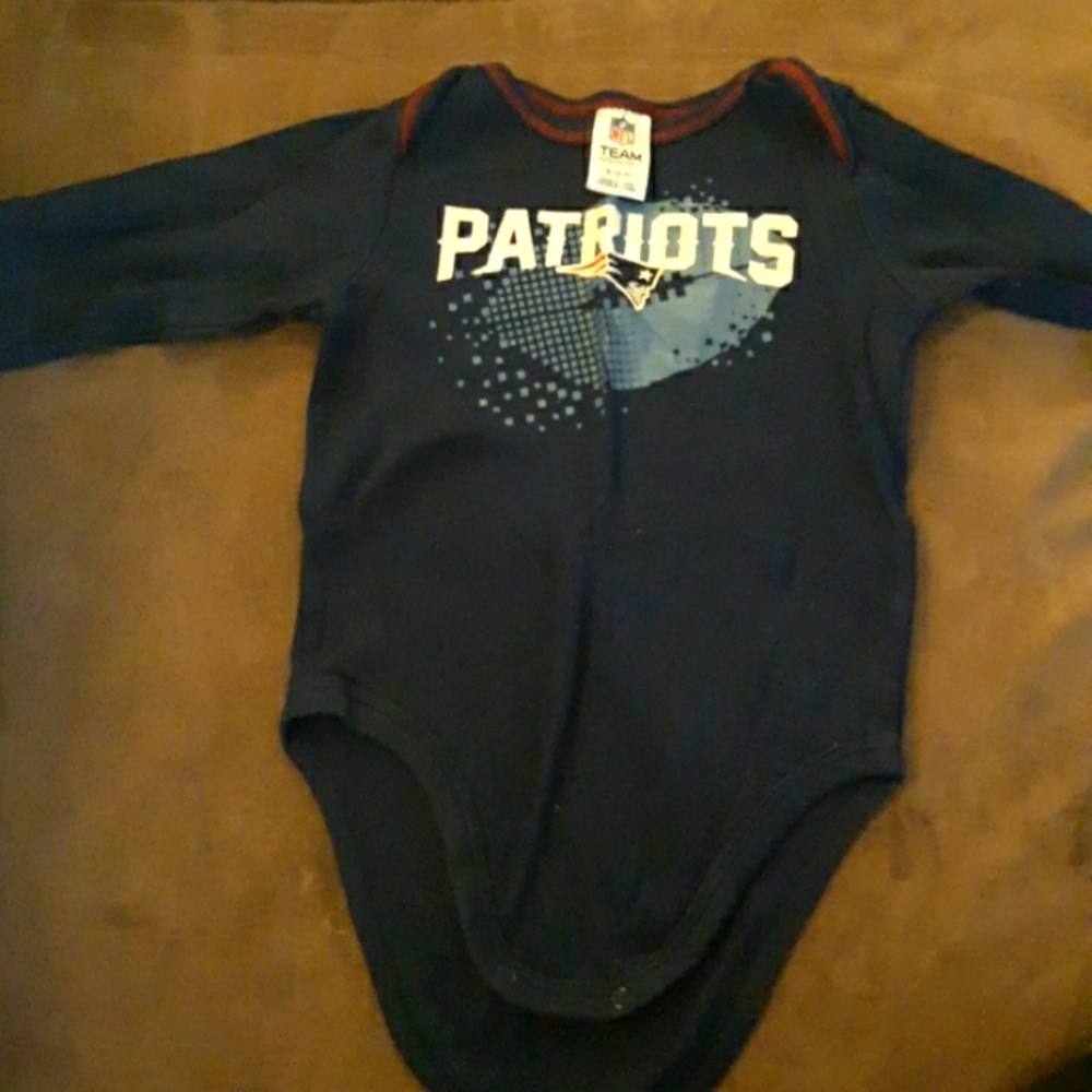 Patriots Long Sleeve Onesie